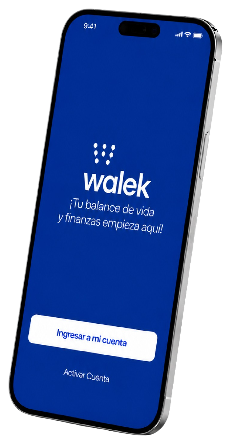 Pantalla app Walek